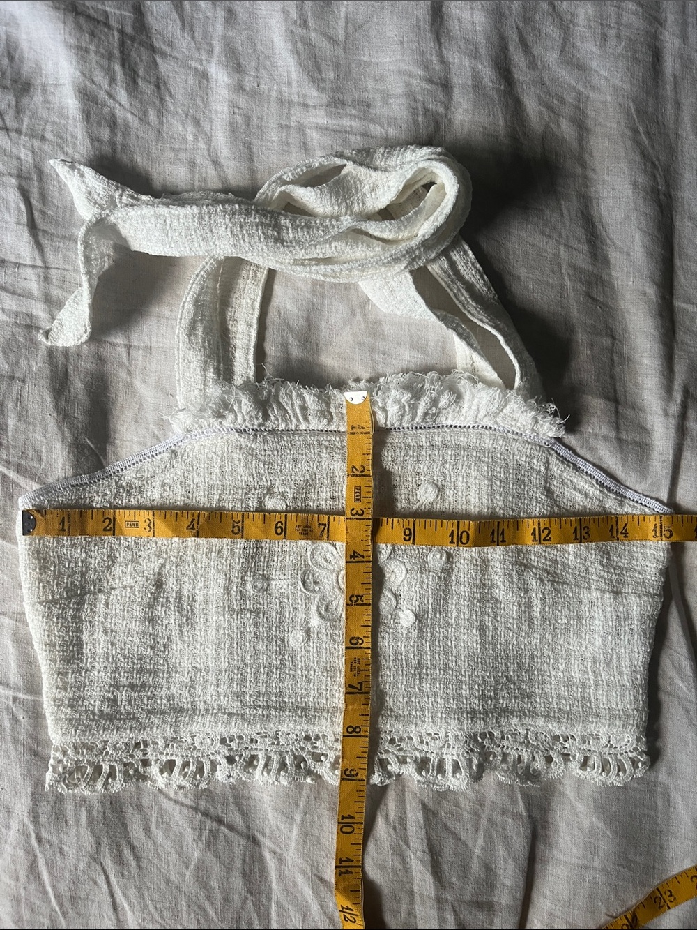 Chasing Unicorns π€ Precious Angel Embroidered Cropped Camisole sz S - Picture 12 of 17